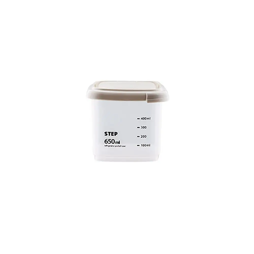 650ml 1 шт. прозрачный кухонный органайзер для хранения конфет, бобы, зерно, зерно, сортировка, контейнер для хранения риса, коробка, герметичная коробка со шкалой - Цвет: 650ml