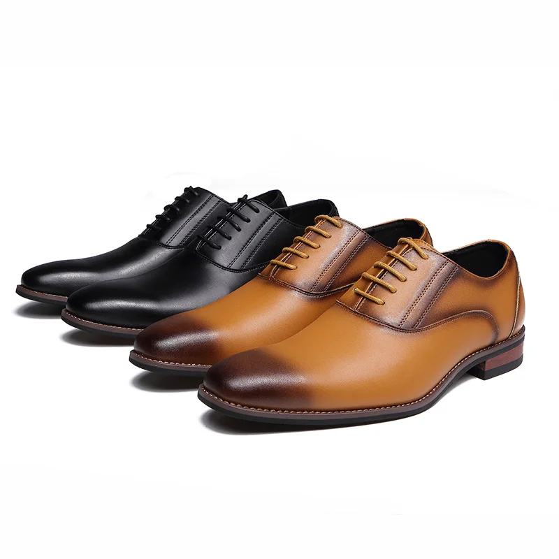 

Misalwa Men's Classic Formal Shoes for Groom 2021 New Leather Autumn Modern Italian Wedding Lace Up Oxford Business Dress Shoes