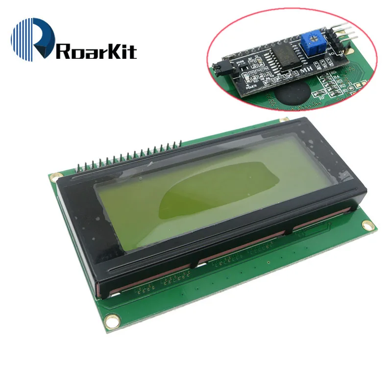 ! ЖК-дисплей модуль желтый и зеленый экран IIC/I2C 2004 5 В 20x4 доска предоставляет файлы