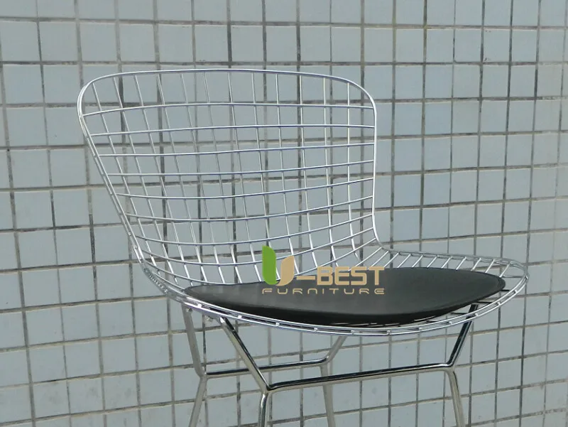 U-BEST хромированный барный стул bertoia, металлический 36 дюймовый барный стул из полиуретана