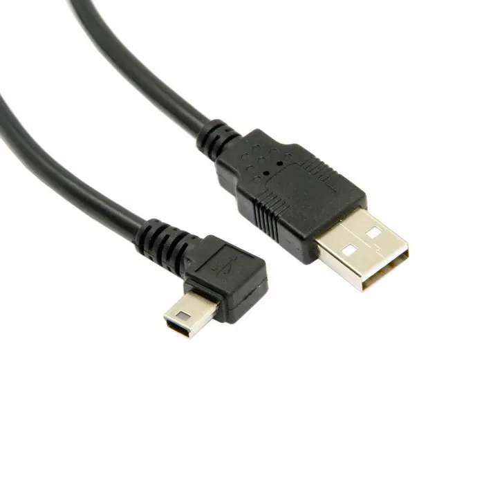 50 шт./мини USB B Тип 5pin мужской прямоугольный 90 градусов к 2 0 Мужской кабель для