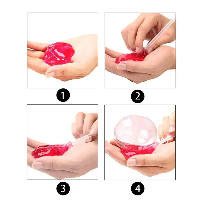 Прозрачная слизи 12 шт. цветная мягкая слизистая желе игрушка ручной работы