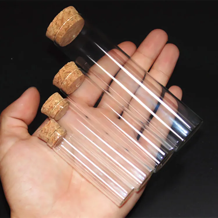 

Hot sale flat tube cork tube 22*90mm high temperature resistant thick glass tube 20ml high-quality