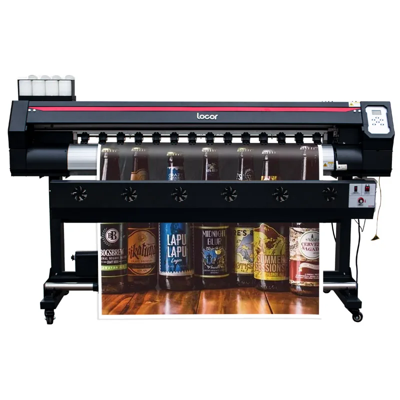 Широкоформатный принтер для баннеров Locor 1 6 м цифровой Xp600 с одной головкой