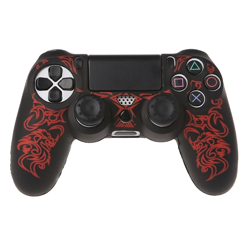 Для Playstation 4 PS4 тонкий геймпад защитный Камуфляжный силиконовый гелевый резиновый