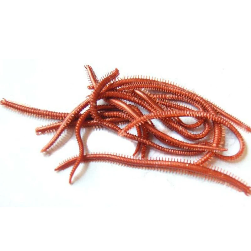 

200pcs 10Bag Artificial Sea Worm 13cm Earthworm Pike Fishing Lures China Soft Bait Worms Smell Lifelike Fishy Tackle Accessories