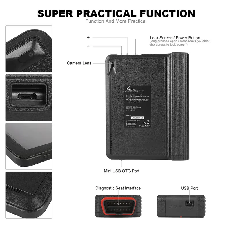 Launch X-431 X431 V+ 10.1 inch Screen Tablet Bluetooth auto diagnostic scanner |