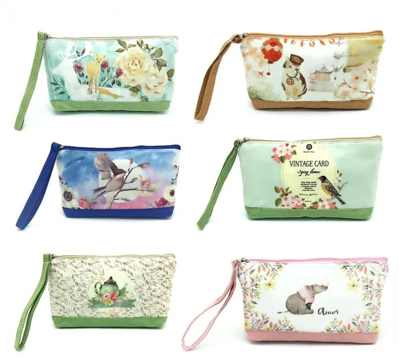 Женский кошелек с милым мультипликационным принтом клатч для монет маленькие