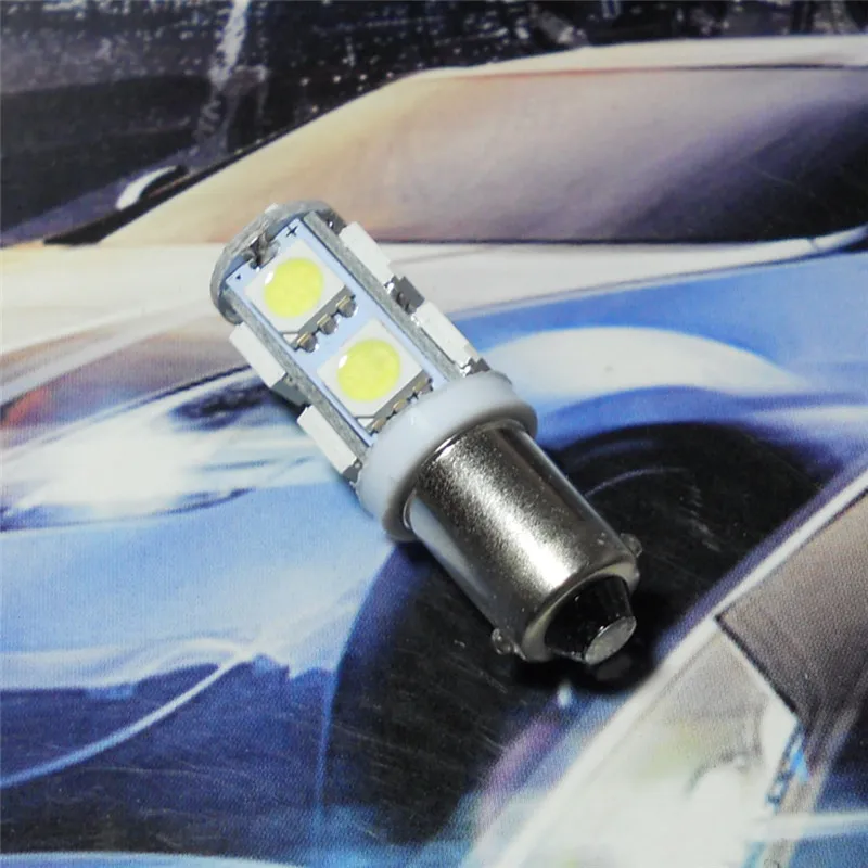 12V LED White Color Car Bulb Lamp T4W T8.5 BA9S(9*5050 SMD Lamp) for Marker Side Door Trunk Boot Licence Board Light | Автомобили и