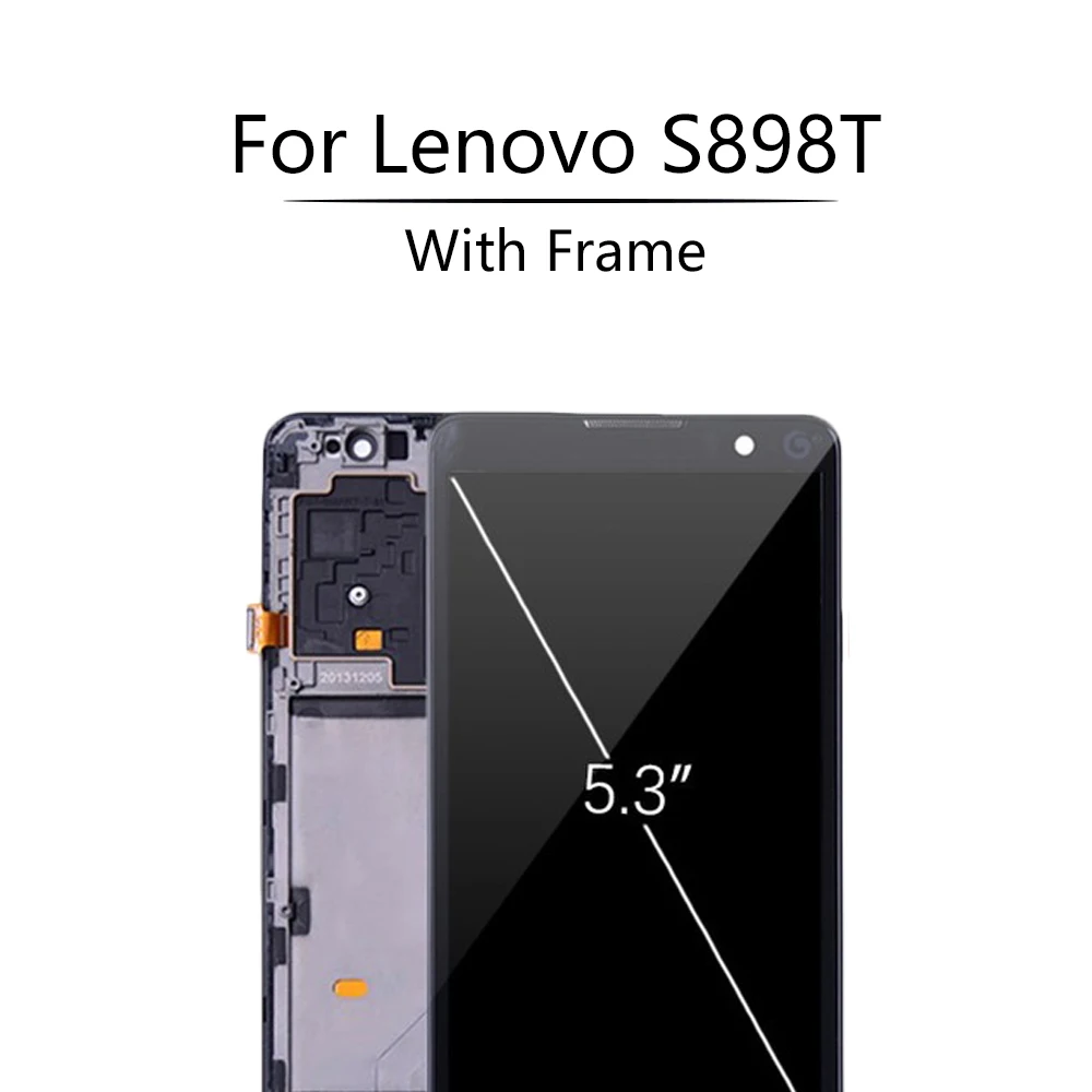 Оригинальный черный дисплей 5 3 дюйма для Lenovo S898 сменный ЖК-дисплей сенсорный