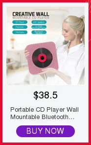 Портативный CD-плеер настенный Bluetooth пульт дистанционного управления FM радио HiFi динамик с USB 3,5 мм 4 цвета US/EU/UK штекер(Примечание