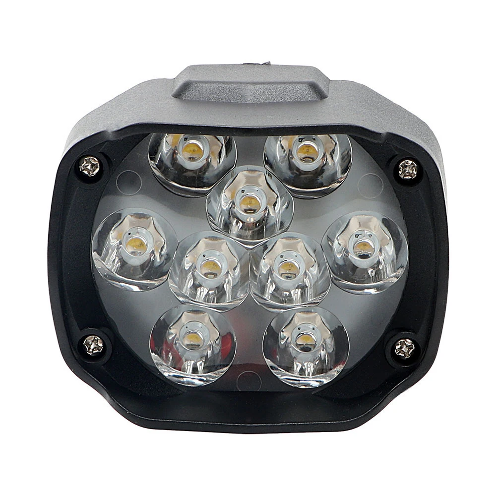 1pc Мотоциклетный головной светильник 9 светодиодный 15 Вт DC12V супер яркий противотуманный белый рабочий светильник внутренний привод для мотоциклов, электровелосипедов - Цвет: 1pc