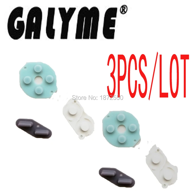 Оптовая продажа 3 шт./лот новые клавишные накладки подходят для GBNintendo GBO DMG GBP GameboyGB