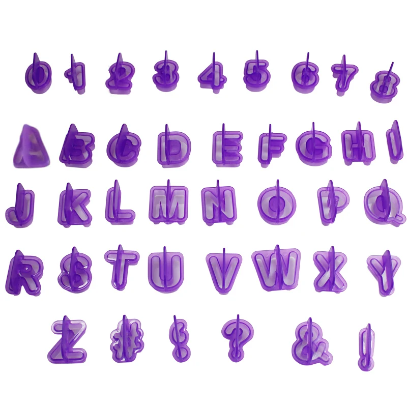 40 шт./компл. Алфавит буквы номер торт резак декоративные инструменты помадка