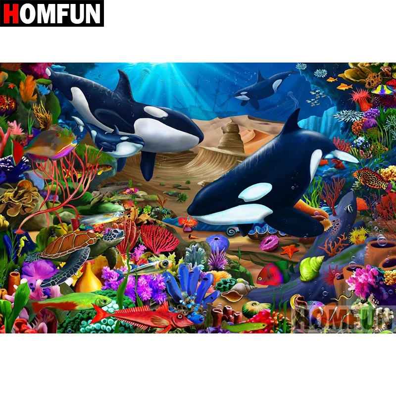 Алмазная 5D картина HOMFUN сделай сам полноразмерная/круглая вышивка крестиком