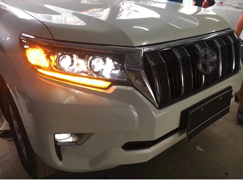 Для TOYOTA Prado FJ150 Land Cruiser Светодиодные ленты головы лампы головного светильник в