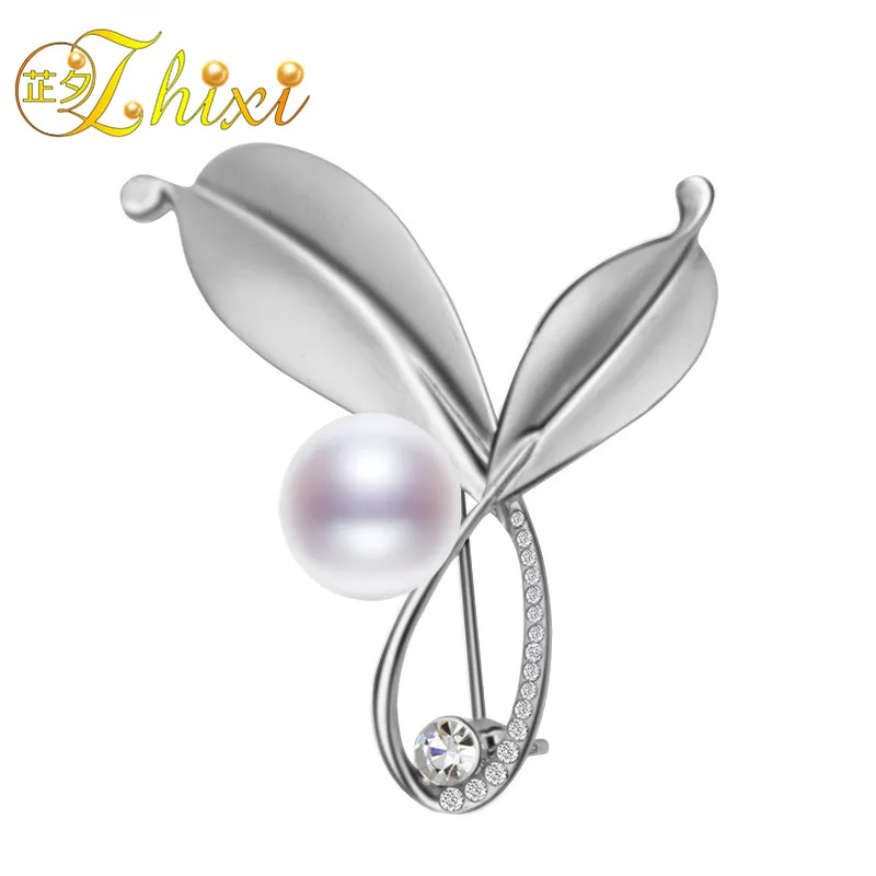 Жемчужные броши ZHIXI для женщин Изящные Ювелирные изделия шпильки и ткани