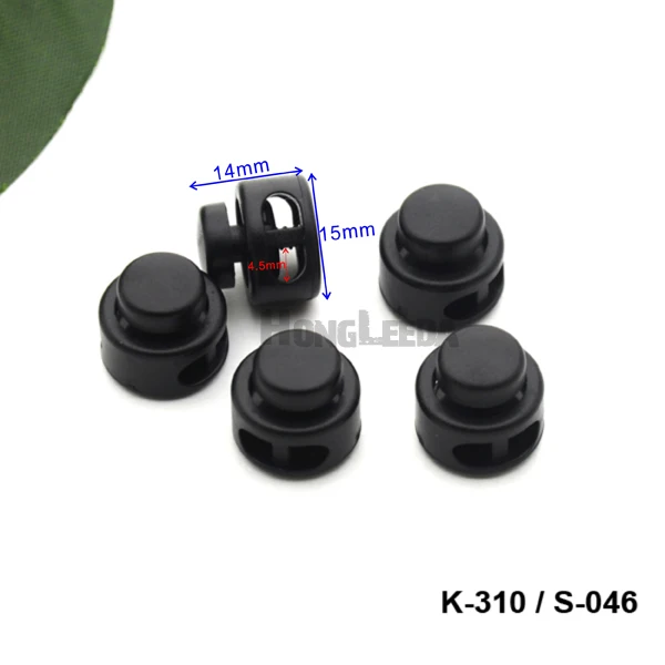 100 шт./лот HLD/K-310 S-046 черный POM пластиковый шаровой шнур блокировка пластиковые 2