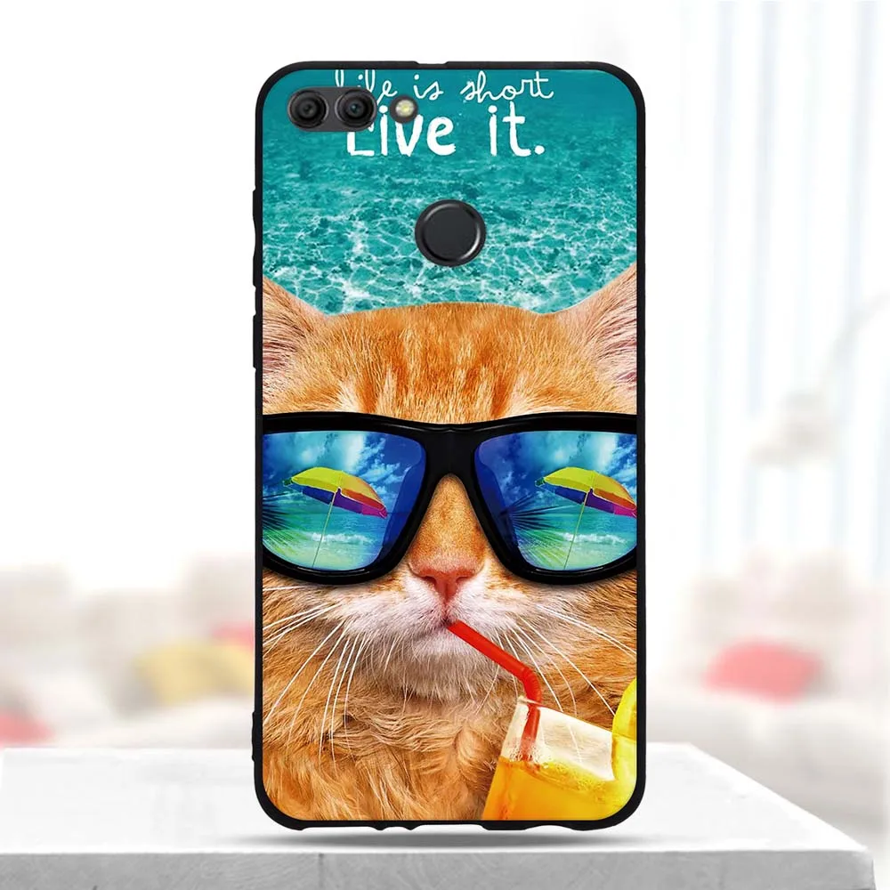 Чехол для телефона Huawei Y9 2018 чехол силиконовый мягкий ТПУ окрашенный задний на Y 9