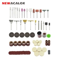 newacalox 147pcslot abrasive accessories rotary tool bit set dremel 18 shank grinding carving polishing for grinder machine