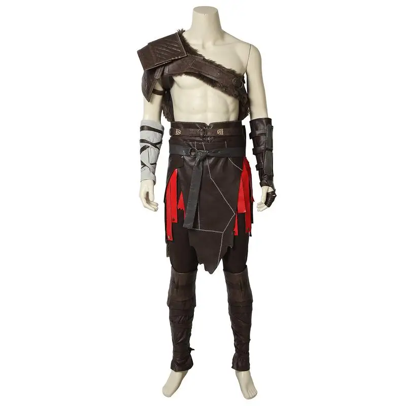 Full Set Костюм для косплея «God of War 4» Кратос нордические костюмы спартанская битва маскарадный костюм на Хэллоуин для взрослых мужчин карнавальный Наряд полный комплект - Цвет: Full Set