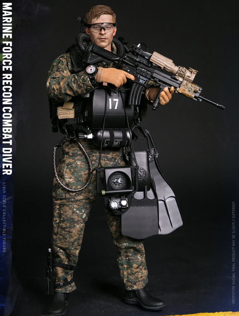 78055 1/6 морской пехоты США RECON COMBAT DIVER лесной MARPAT камуфляж версия модели для