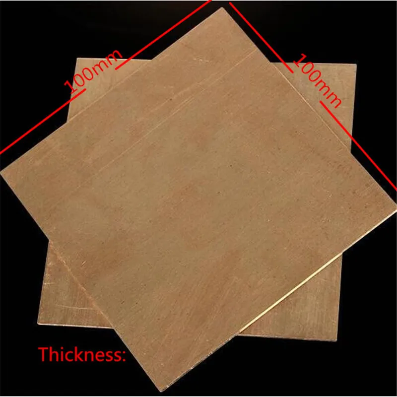

High quality 1PC 2.5 x 100 x 100mm 99.9% Copper Cu Metal Sheet Plate Nice Mechanical Behavior and Thermal Stability
