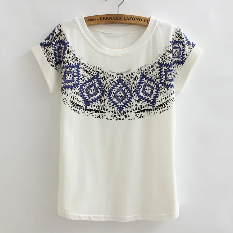 Этническая Женская Футболка Camisa De T D Poleras Ретро футболка Feminina Camiseta Mujer летняя