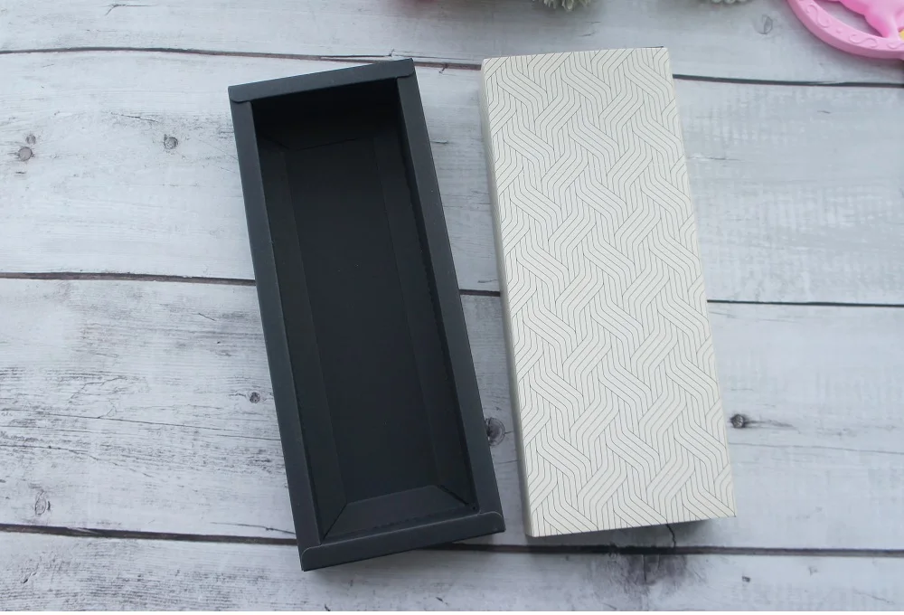 9,5x24,5x3,5 см простой волнистый узор 10 компл. Бумажная коробка для шоколада Валентина Рождество День рождения подарки упаковка коробки для хранения