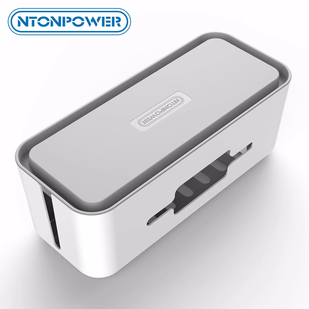 NTON power RMB жесткий пластиковый настольный органайзер кабельный контейнер для намотки чехол блок питания коробка для хранения и пылезащитная крышка для дома
