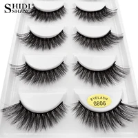 5 pairs1box natural long false eyelashes makeup fake lashes 3d mink lashes eyelash for mink eyelashes for cilios make up beauty