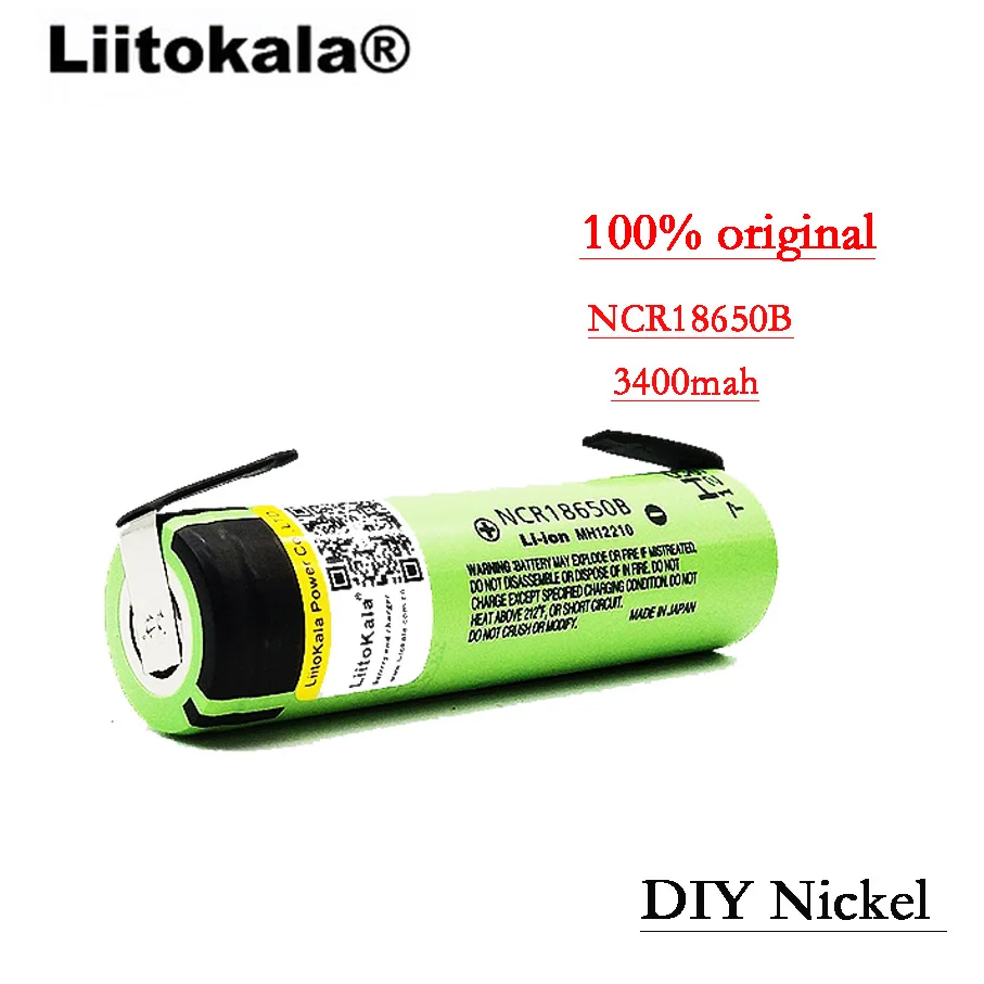Новинка 100% оригинальный литиевый перезаряжаемый аккумулятор NCR18650B 3 7 в 3400 мАч 18650