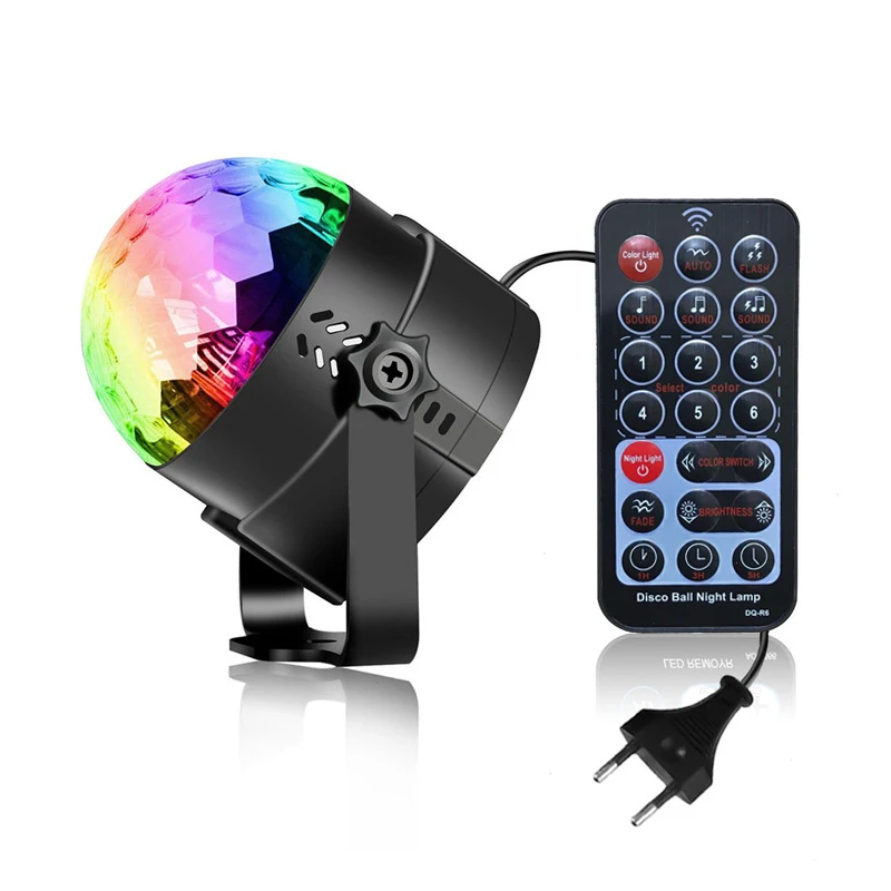 Цвета диско свет сценическое rgb освещение проектор вращающийся шар лампа