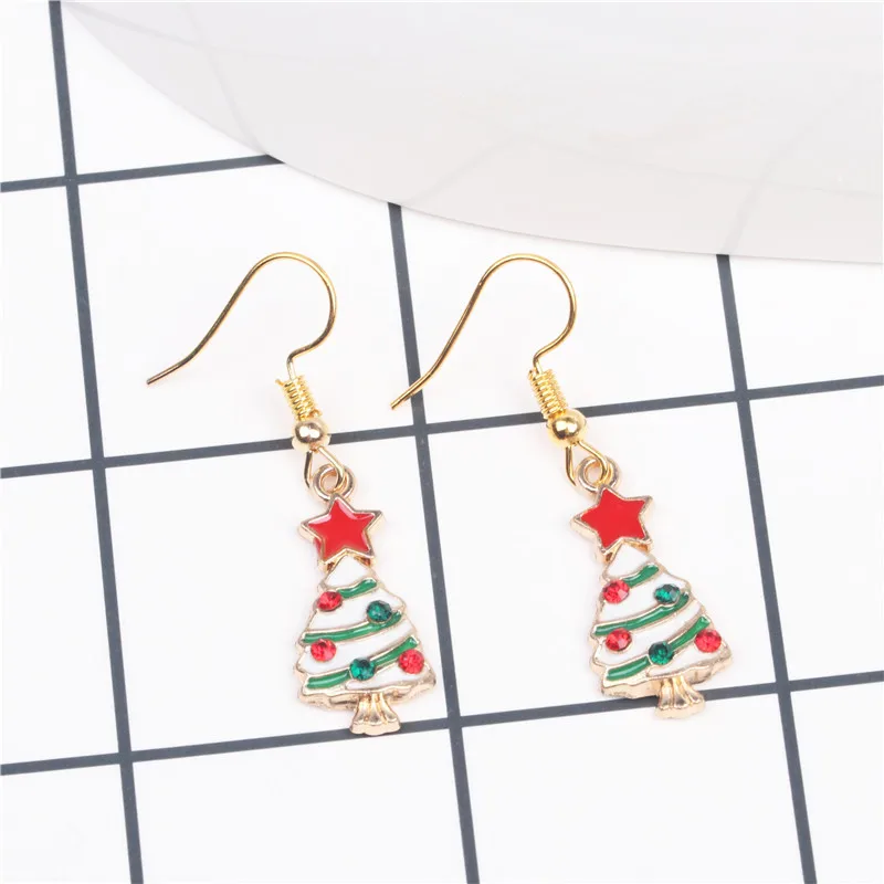 hot sale Christmas earrings ohrringe bijoux pendientes hombre boucle d oreille orecchini uomo snowflake piercing oorbellen | Украшения и