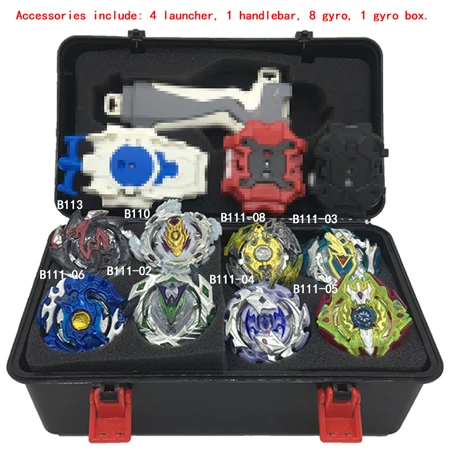 8PCS - C Набор топов пусковые установки Beyblade игрушки Toupie Металл God Burst волчок Bey Blade Blades игрушки bay blade bables - Цвет: 8PCS - C