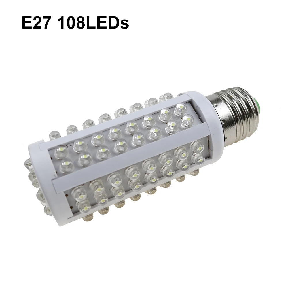 Светодиодный лампы E27 B22 AC220 240V 220V кукурузы светильник 108 светодиодный s e 27 лампа