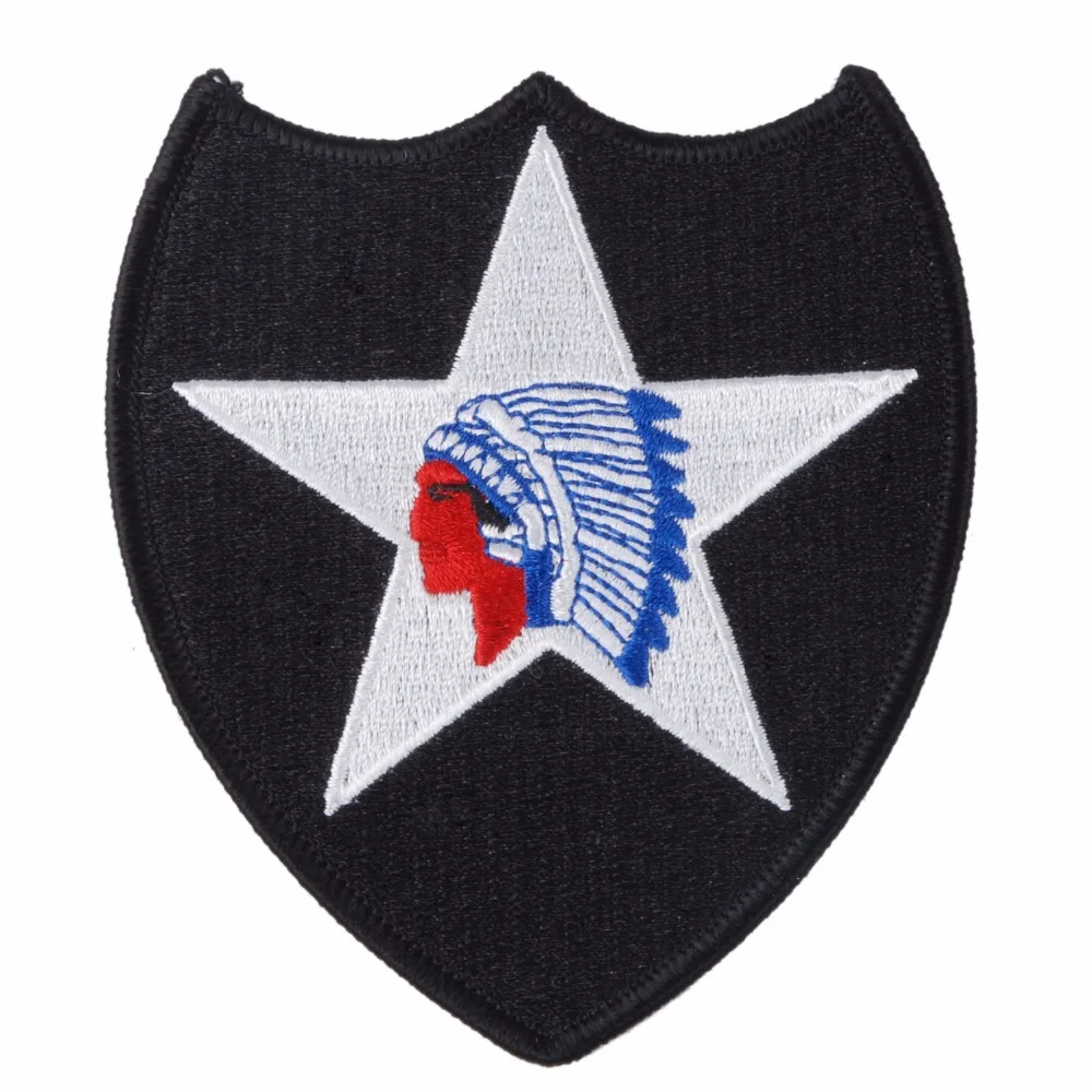

WW2 U.S. US ARMY INDIAN DIVISION ON FIVE POINT STAR INFANTRY PATCH