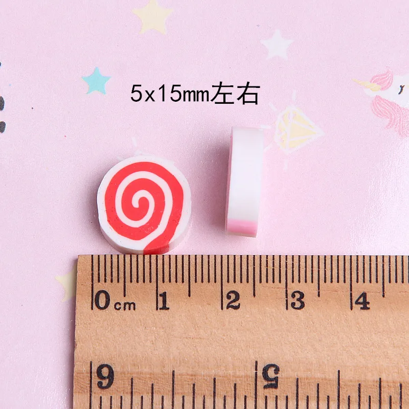 10 шт. Kawaii глины Кабошоны Конфеты искусственная еда муляж DIY чехол для телефона