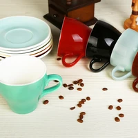 mhv 350ml shipping professional pull cup fancy latte cup scae match coffee cup tulip type wide cup and saucer
