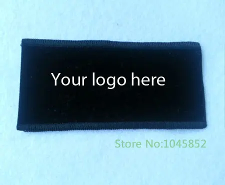 

1000 PCS L15cm*H5CM Custom made black velvet pouch with one side open and embossed logo