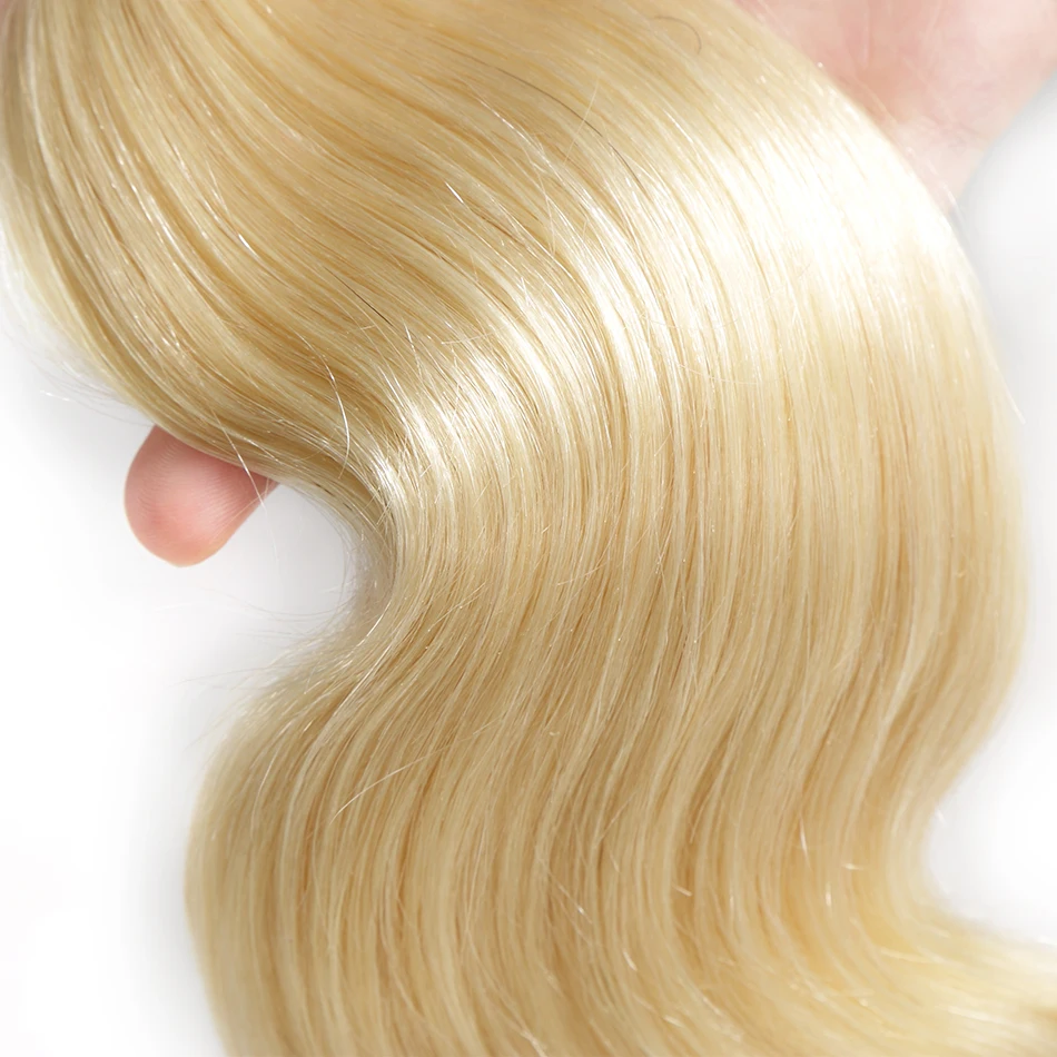 Luvin бразильские Remy волосы объемная волна 1 3 4 пряди 613 светлые Unprocesse натуральные - Фото №1