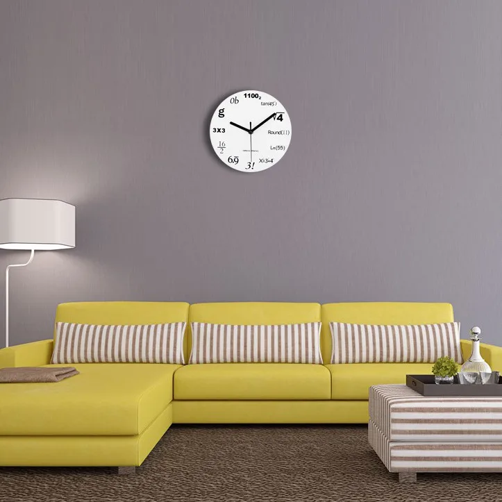 2019 модные акриловые настенные часы современный дизайн новинка математические с