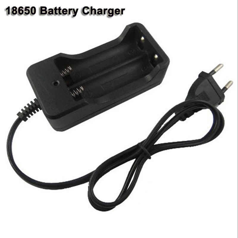 Черный 2 слота 18650 зарядное устройство AC 110V 220V Dual для батареи 3 7 V литий ионная