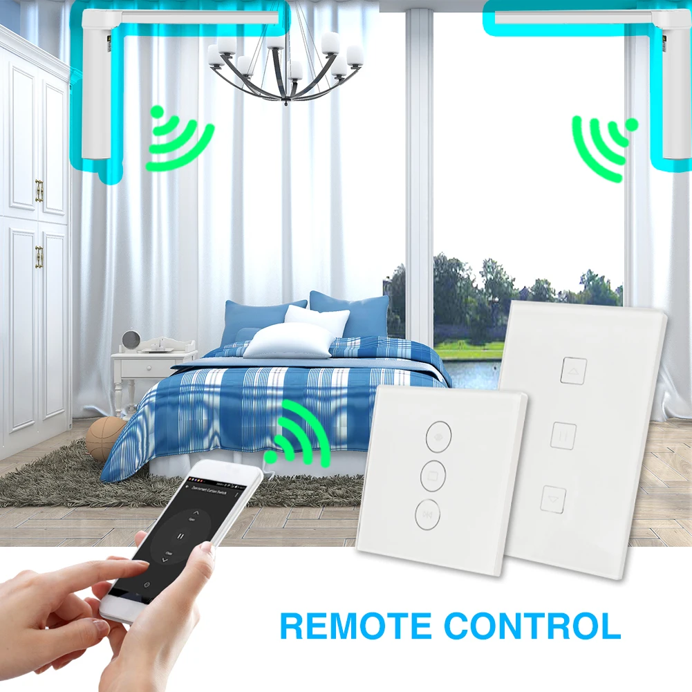 WiFi умный переключатель для занавесок Smart Life Tuya для электрического моторизованного занавеса жалюзи работает с Alexa и Google Home