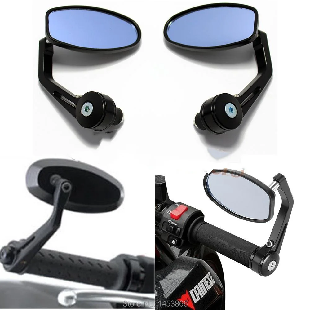 Одна пара универсальные мотоциклетные зеркала заднего вида 7/8 дюйма для Suzuki SV650 SV