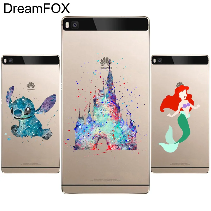DREAMFOX L066 Mermaid Soft TPU Silicone Case Cover For Huawei P8 P9 P10 Lite Plus 2017 Honor 8 Pro 9 6X |