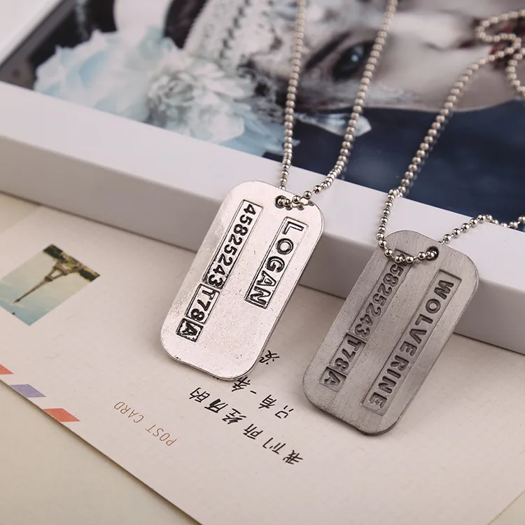 Бесплатная доставка Росомаха Логан ожерелье из бусин цепочка винтажное имя