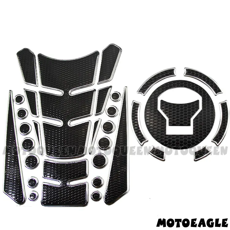 Type A Silver 3D мотоцикл газа топливного бака масляный бак наклейки Стикеры для Honda CB650F CBR650F VFR800X VFR800 MN4 CB150R CBR150R 17-18 CB300R 18 - Цвет: Type A Silver