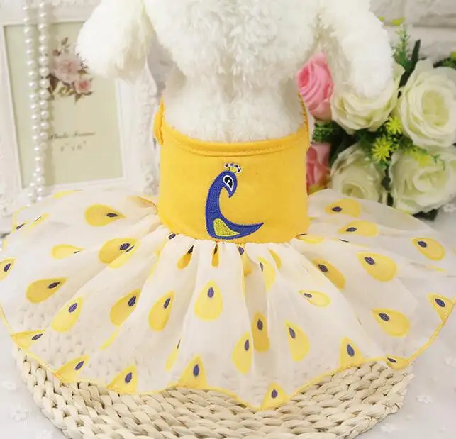 1 шт. хлопковая Футболка и юбка пачка для собак|dog dress|dog tutu dresstutu dog dress |