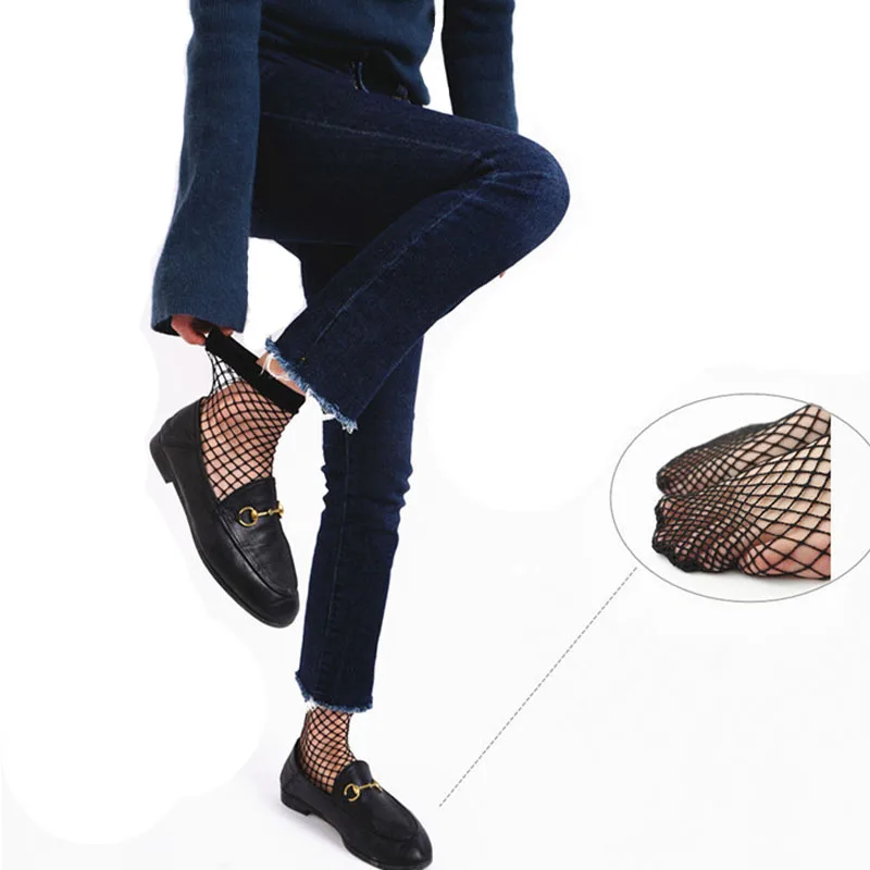 Женщины Европа ажурные носки шелковые пикантные Черные Сетчатые дышащие тонкие